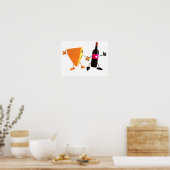 Poster Vin Et Fromage (Cuisine)