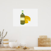 Poster Vin et fromage (Cuisine)