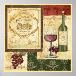Poster Vin Francais