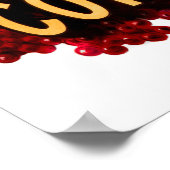 Poster VIN FRANÇAIS vintage 1908 (Coin)