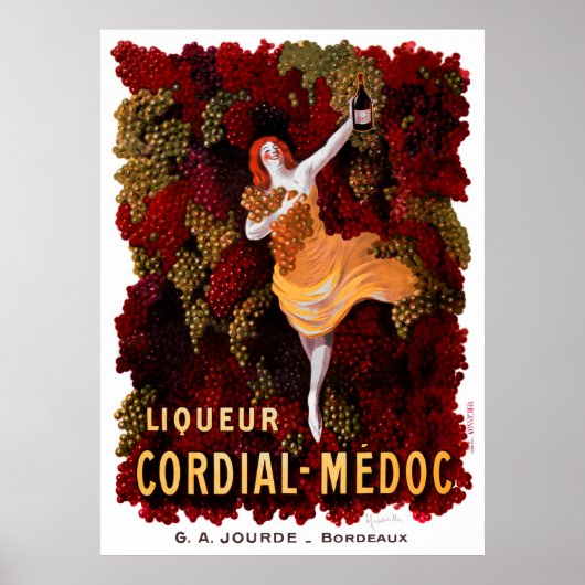 Poster VIN FRANÇAIS vintage 1908 (Devant)