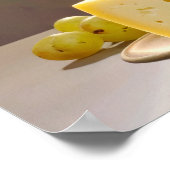 Poster Vin, Fruits et Fromage (Coin)