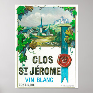 Poster Vin LabelEurope de St Jermoe de Clos