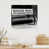 POSTER VIN LÉGAL KOSHER LORS DE L'ÉPOQUE DE L'INTERDICTIO (Cuisine)