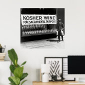 POSTER VIN LÉGAL KOSHER LORS DE L'ÉPOQUE DE L'INTERDICTIO (Bureau à domicile)