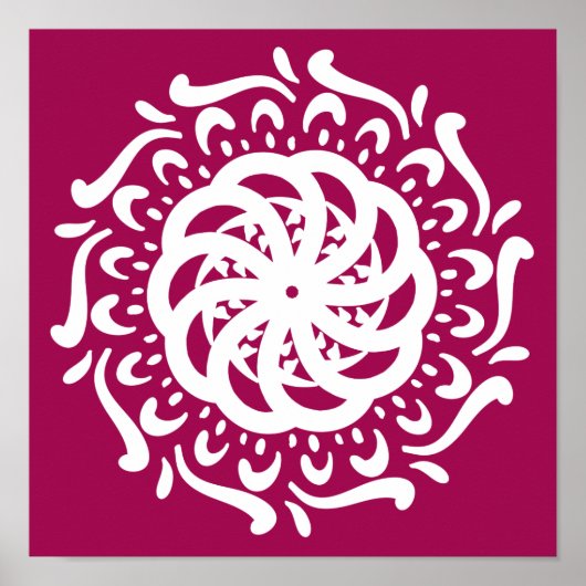 Poster Vin Mandala (Devant)