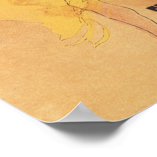 Poster Vin Mariani Danseuse Fille Versant Du Vin (Coin)