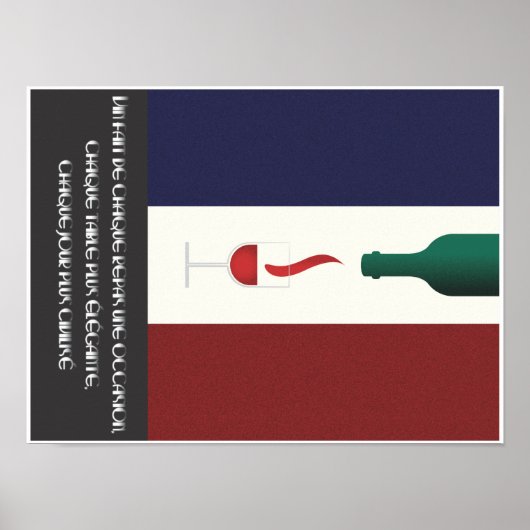 Poster Vin pour chaque occasion - dans le style A.M (Devant)
