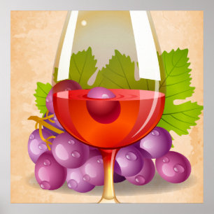Poster Vin Rouge