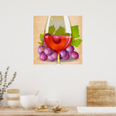 Poster Vin Rouge (Cuisine)
