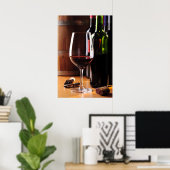 Poster Vin rouge (Bureau à domicile)