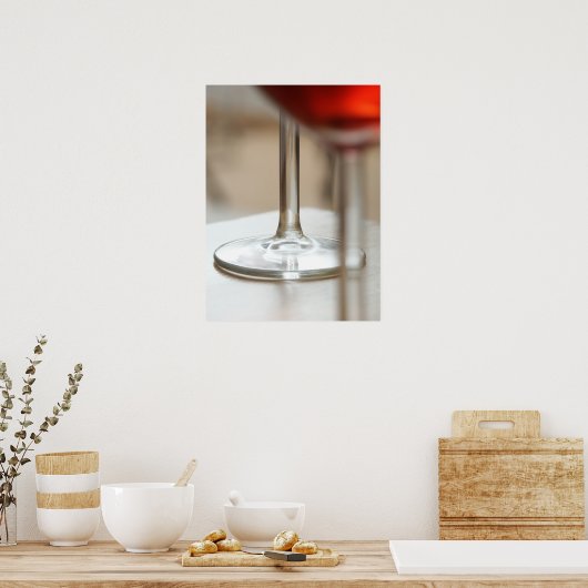 Poster Vin rouge. (Cuisine)