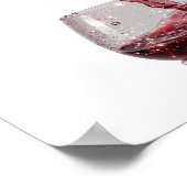 Poster Vin Rouge Argenté Cool (Coin)