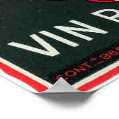 Poster Vin Rouge De Table LabelEurope (Coin)