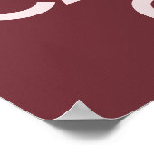 Poster Vin Rouge Gardez le calme et continuer (Coin)