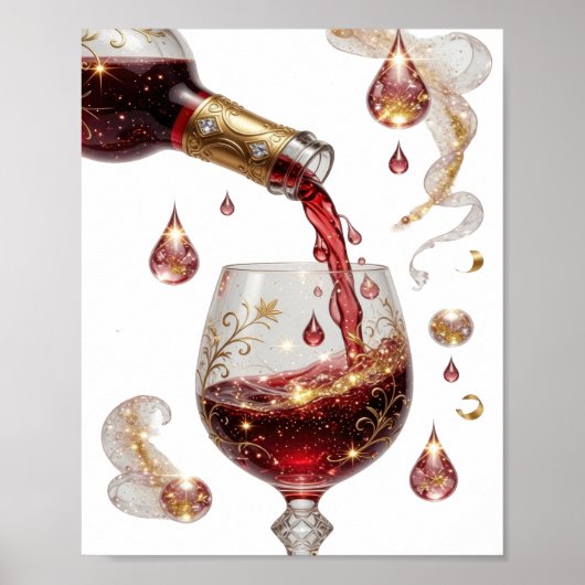 Poster Vin rouge OR CLASSIQUE (Devant)