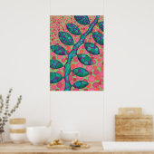 Poster Vin tacheté Art Abstrait Imprimer (Cuisine)