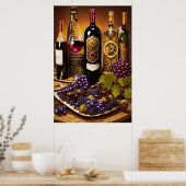 Poster Vin vintage (Cuisine)