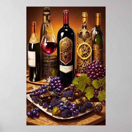 Poster Vin vintage (Devant)
