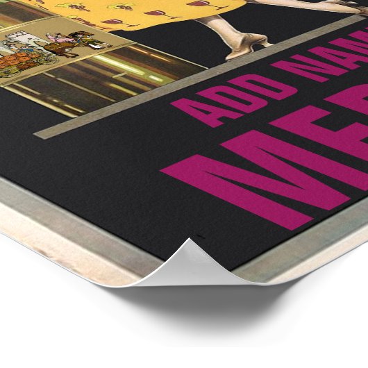 Poster Vin vintage, modifier le texte (Coin)