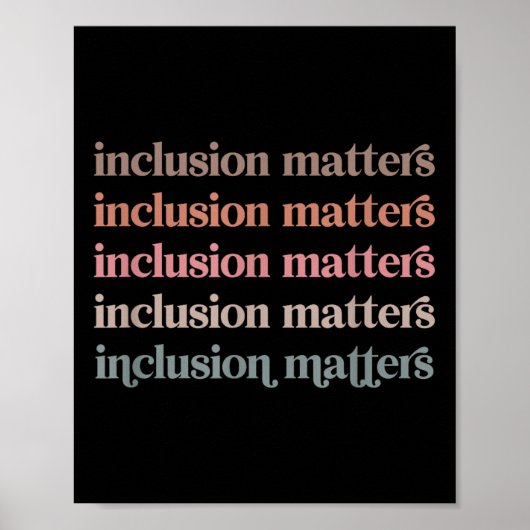 Poster Vinatge Inclusion S Diversité Positive (Devant)