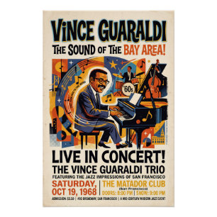 Poster Vince Guaraldi Live 