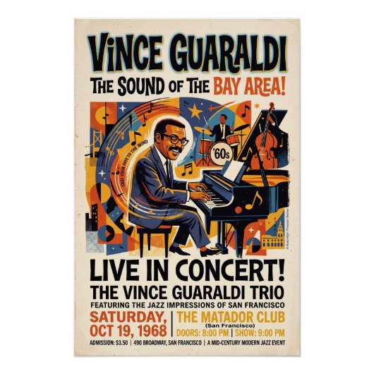 Poster Vince Guaraldi Live (Devant)