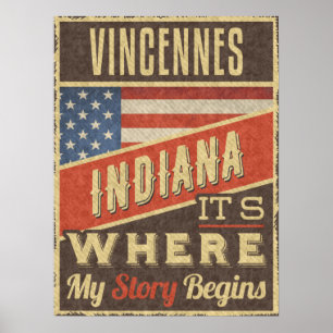 Poster Vincennes Indiana