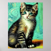 Poster Vincent Cat Gogh (Devant)