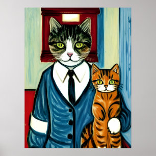 Poster Vincent Cat Gogh