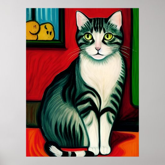 Poster Vincent Cat Gogh (Devant)