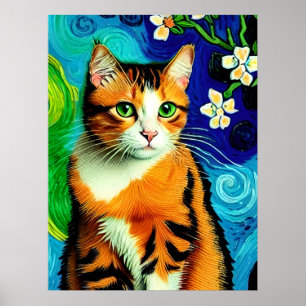 Poster Vincent Cat Gogh