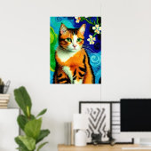 Poster Vincent Cat Gogh (Bureau à domicile)
