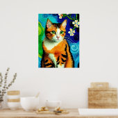 Poster Vincent Cat Gogh (Cuisine)