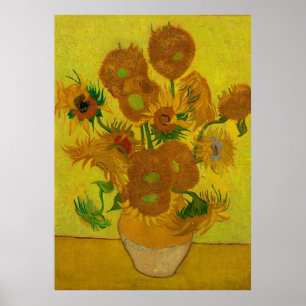 Poster Vincent Van Gogh 15 Peinture de tournesols