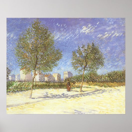 Poster Vincent van Gogh - A la périphérie de Paris (Devant)