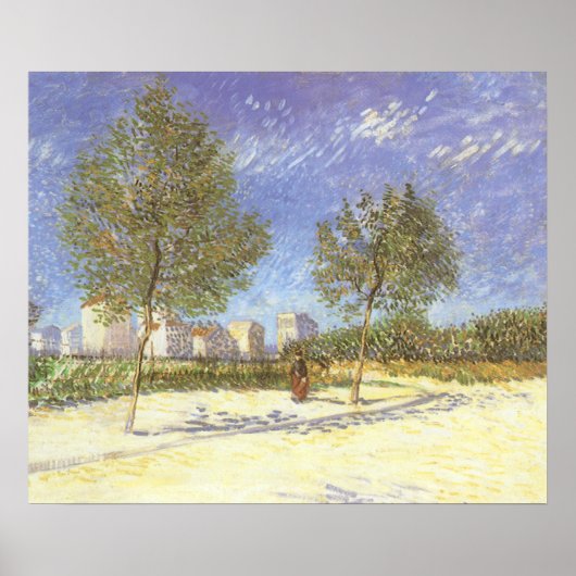Poster Vincent van Gogh - A la périphérie de Paris (Devant)
