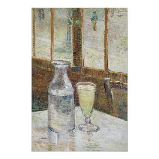 Poster Vincent van Gogh Absinthe célèbre peinture (Devant)
