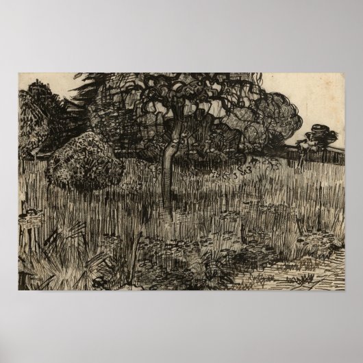 Poster Vincent van Gogh - Arbre à pleurs (Devant)