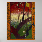 Poster Vincent Van Gogh - Arbre à prune floraison (Devant)