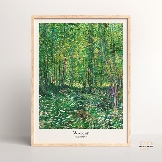 Poster Vincent van Gogh Arbres et sous-bois