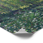 Poster Vincent Van Gogh - Arbres et sous-bois (Coin)