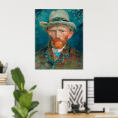 Poster Vincent Van Gogh Autoportrait (Bureau à domicile)