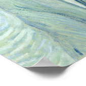 Poster Vincent Van Gogh Autoportrait 1889 Peinture Bleue (Coin)