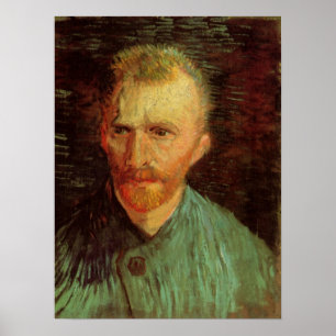 Poster Vincent van Gogh Autoportrait, Art Vintage