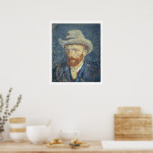 Poster Vincent van Gogh | Autoportrait avec Casquette à p (Cuisine)