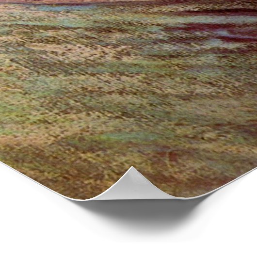 Poster Vincent van Gogh Autoportrait avec Casquette paill (Coin)