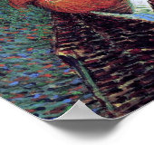 Poster Vincent Van Gogh - Autoportrait de style pointilli (Coin)
