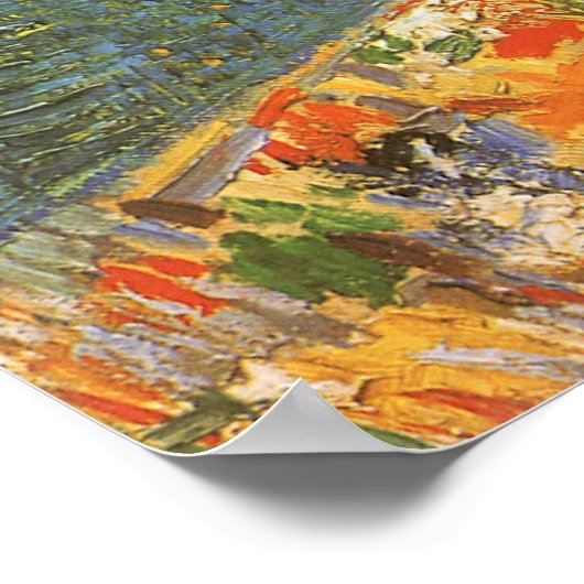 Poster Vincent van Gogh - Autoportrait devant Easel (Coin)