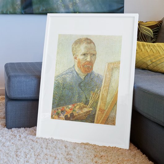 Poster Vincent van Gogh - Autoportrait devant Easel